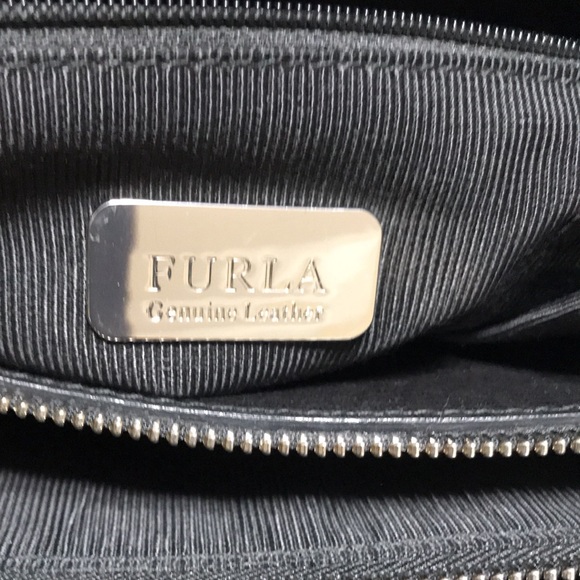 Furla business travel leather bag with double straps. Made in Italy. NWT - Picture 6 of 11